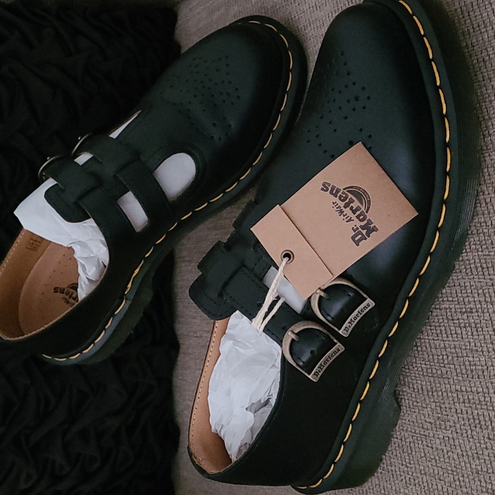 DR MARTENS MARYJANE 8065 SMOOTH BLACK LEATHER